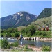 The Red Rock Ranch - Private Fly Fishing Ranch - Over 2.5 miles of private fly fishing water flows through the ranch, along with 4 stocked ponds! Log cabin accommodations and exceptional dining included.