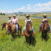 Blue Sky Sage: Horseback Adventure Vacations - Wild mustang tours, women only, mixed groups, clinic lessons. Good Horses, native Wyoming owners guide you. No "nose to tail" & no fences! Weeklong active riding for adults.