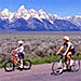 Teton Mountain Bike Tours - routes in the Park - Enjoy summer and fall half- & full-day guided bike tours of Teton Park in Moose. Easy riding for all ages (full suspension bikes). Take the paved bike path in the Park.