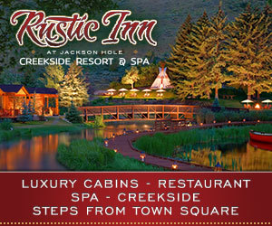 Rustic Inn Creekside Resort & Spa - Stay creekside! Luxurious cabins along Flat Creek w/ canoes, rafts, fishing & firepits! Enjoy world-class amenities - on-site spa, heated pool, lounge & gourmet breakfast.