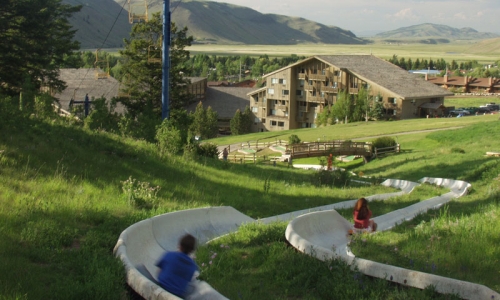 Alpine Slide Snow King Ski Resort Jackson Wyoming Kids Family