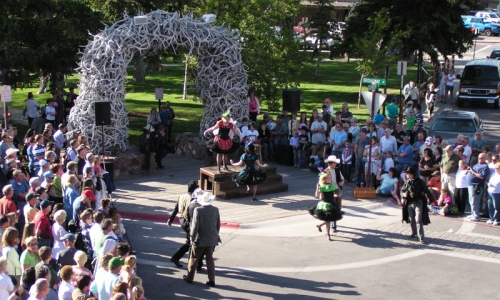 Jackson Hole Chamber Old West Days Jackson Wyoming Event Shoot Out Town Square