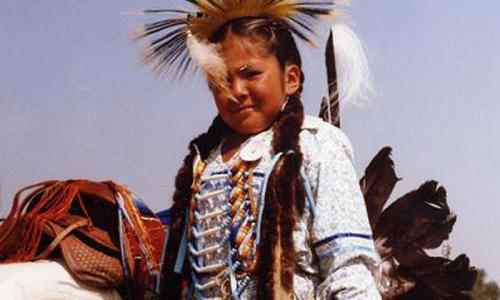 Native American Dancer during Old West Days