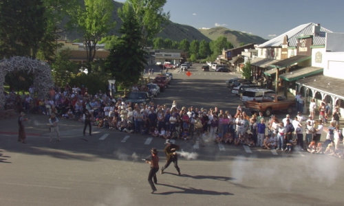 Jackson Wyoming Downtown Shootout Event Town Square