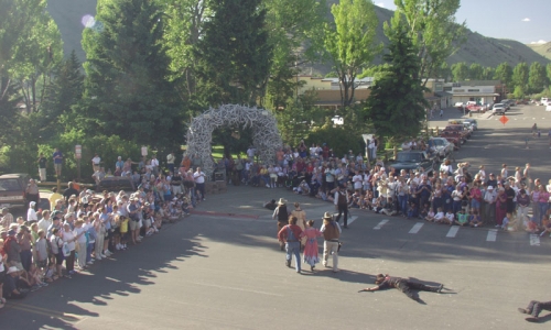 Jackson Wyoming Downtown Shootout Event Town Square
