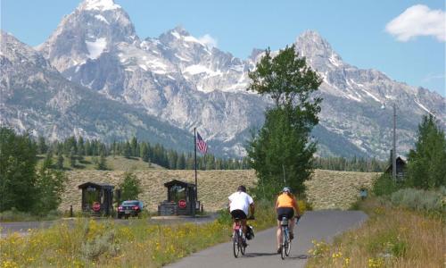 Riding the Paved Pathways of Jackson Wyoming