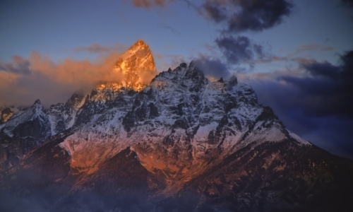 Grand Teton National Park Mountain Range Sunrise