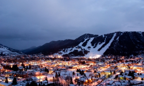 Jackson Wyoming Downtown Winter