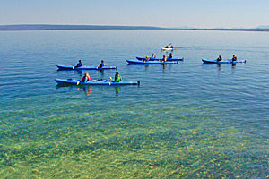Sea Kayaking Tours on Yellowstone Lake