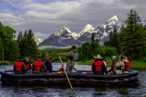 National Park Float Trips - under the Teton Peaks
