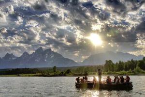 National Park Float Trips - under the Teton Peaks