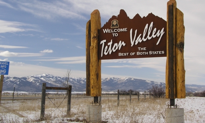 Teton Valley Sign Idaho