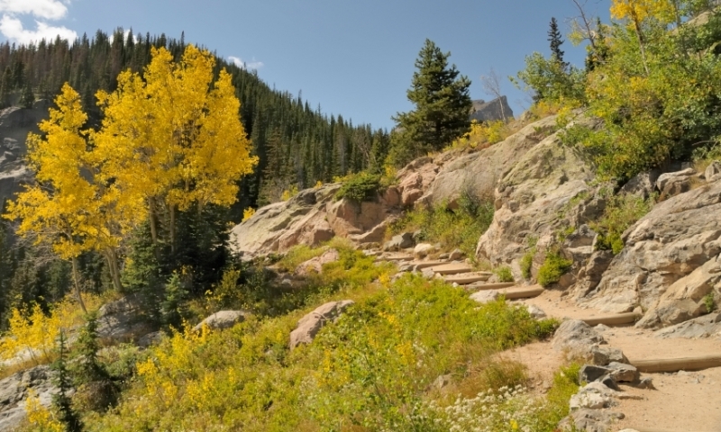 Hiking Trail near Estes Park Colorado