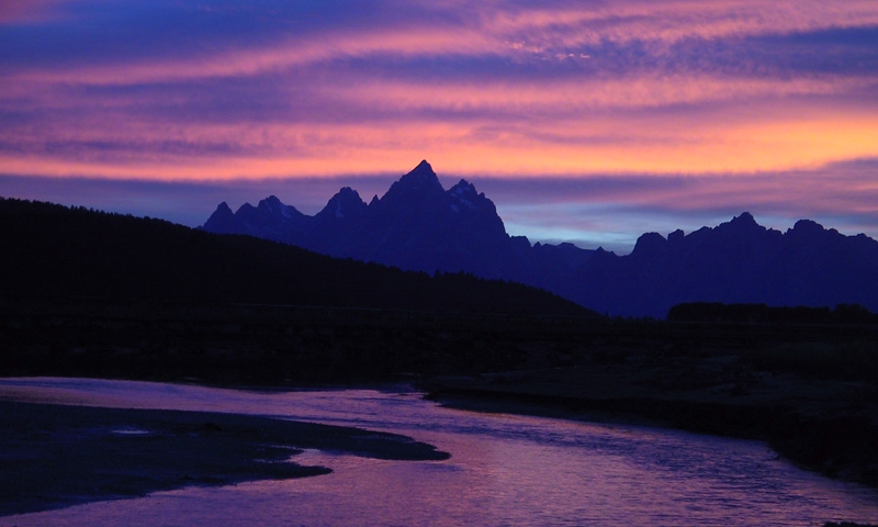 Snake River and the Cathedral Group of the Teton Range