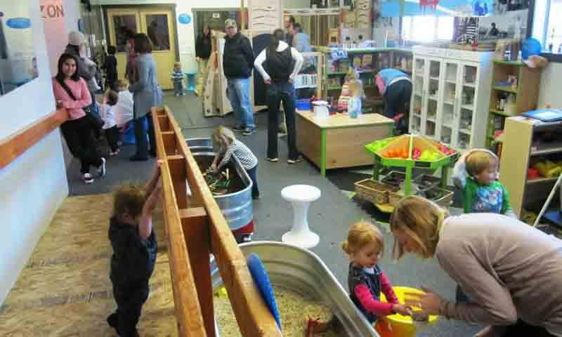 Kids and Parents play at the Jackson Hole Children's Museum