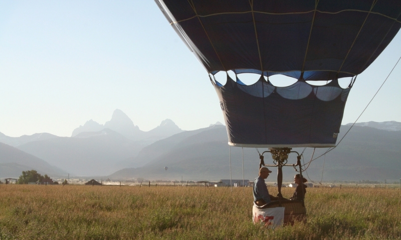 Hot Air Balloon Ride in Teton Valley Idaho