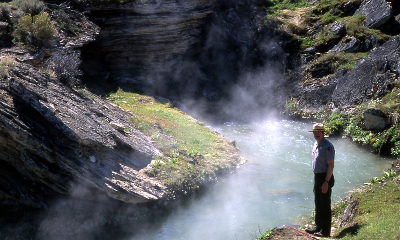 Boiling River Mammoth Yellowstone