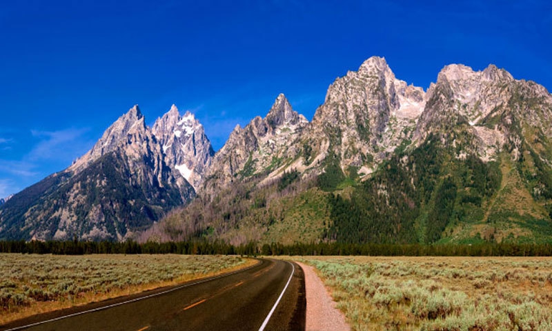 Grand Teton National Park Drive Road Scenic Panoramic