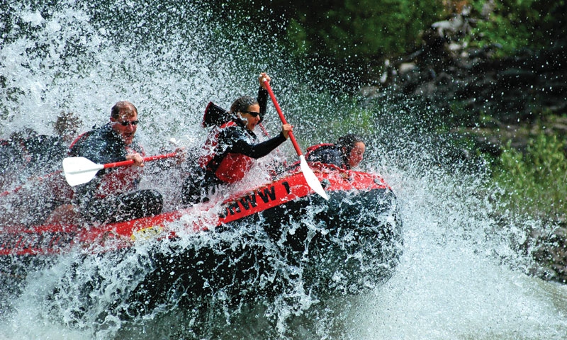 Whitewater Rafting the Snake River near Jackson Wyoming