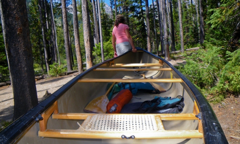Canoe Canoeing Grand Teton National Park Wyoming